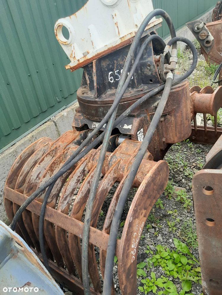 Kinshofer D15 na 2 siłownikach, chwytak hydrauliczny obrotowy sortujący wyburzeniowy kleszcze, waga 650kg. - 5
