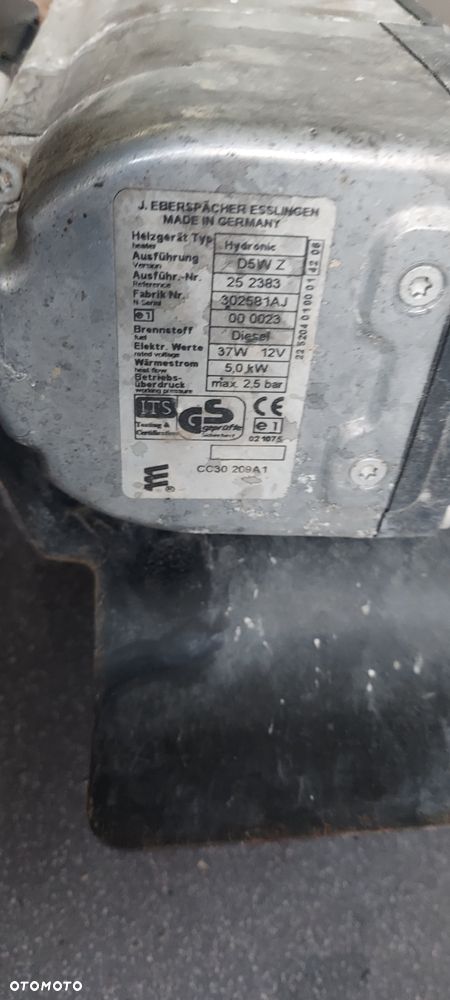 Webasto ogrzewanie postojowe Mazda 5 252383 - 3