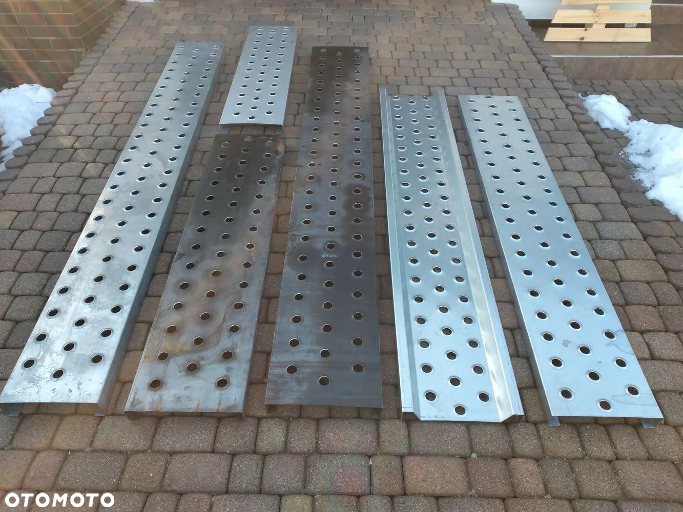 Rynna ocynk lub czarna nieocynkowana blacha lohr do budowy trap trapy wjazdów podjazdów najazdów panel poprzeczny laweta pomoc drogowa najazd - 3