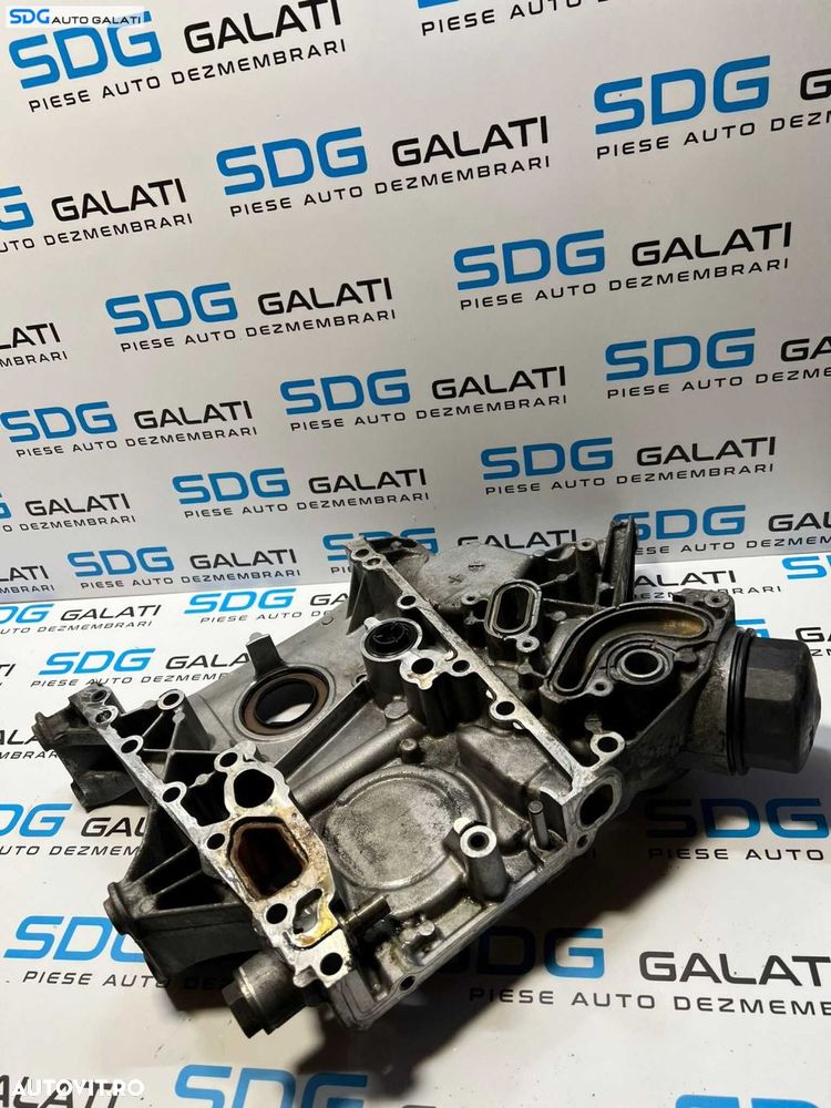 Capac Distributie Suport Filtru Ulei Flansa Semering Vibrochen Arbore Cotit Motor Mercedes Sprinter 2.2 CDI 2000 - 2006 Cod R6110151302 - 5