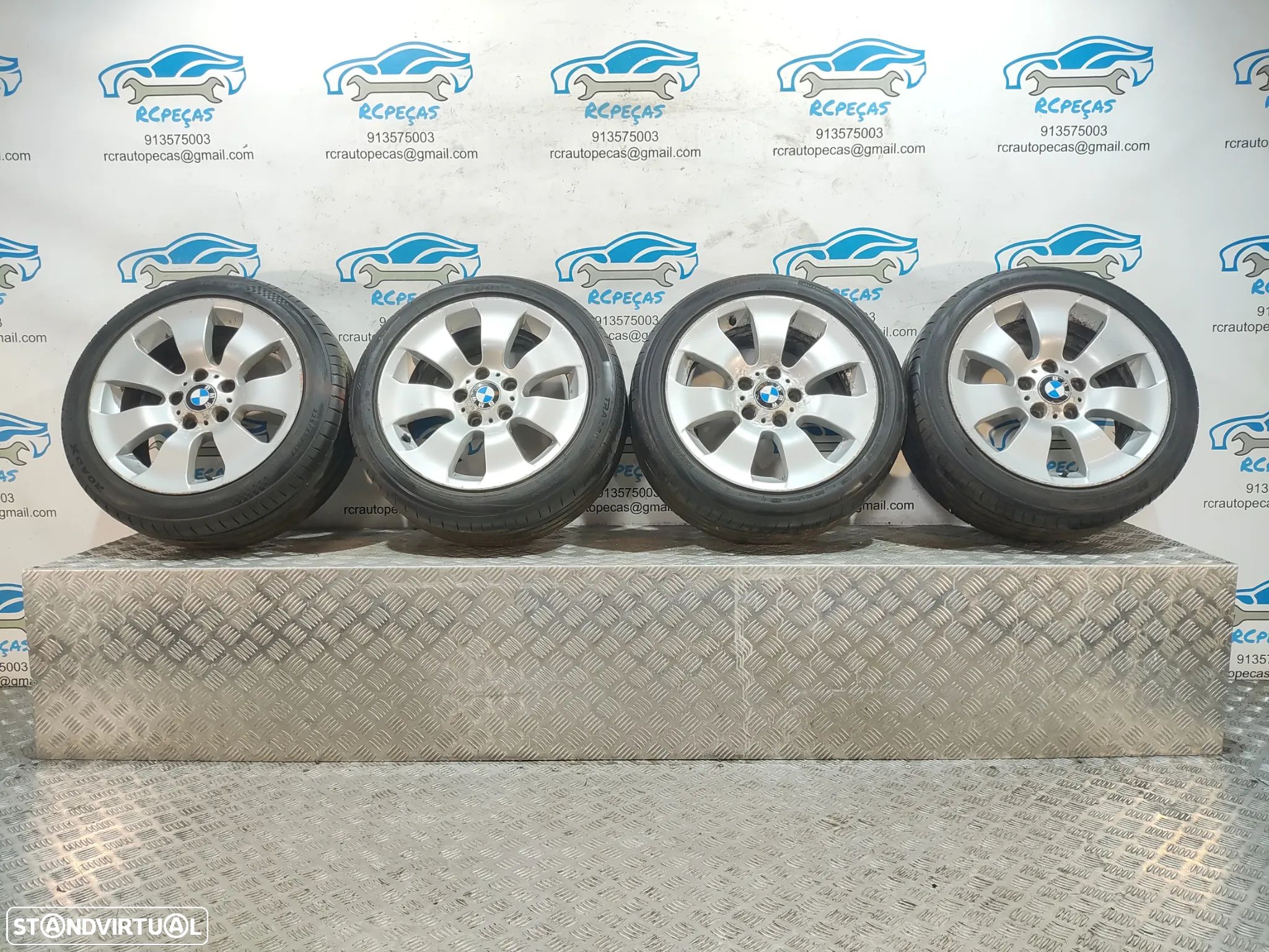 Conjunto Jantes 17 Originais BMW Serie 3 E90 8J ET34 5x120 - 1