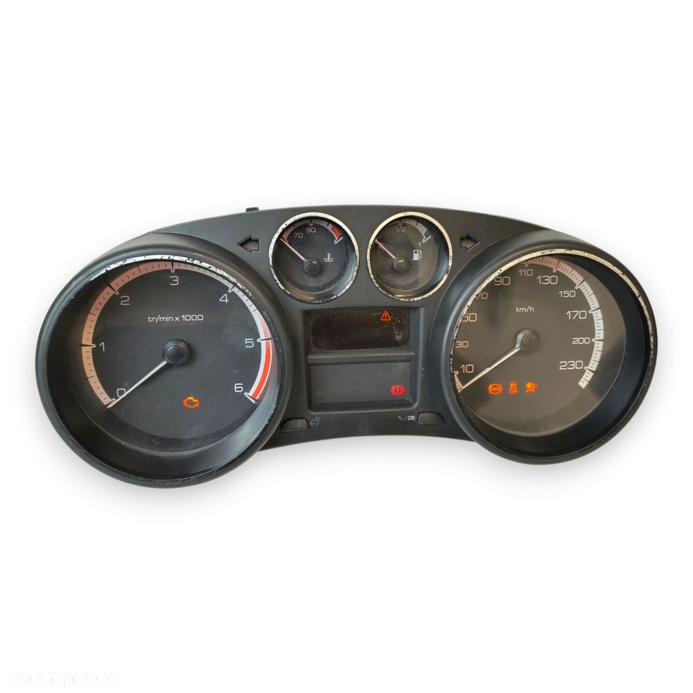 LICZNIK ZEGARY 9665107480 Peugeot 308 I 1.6 2.0 HDI Diesel europa 07-13 - 3