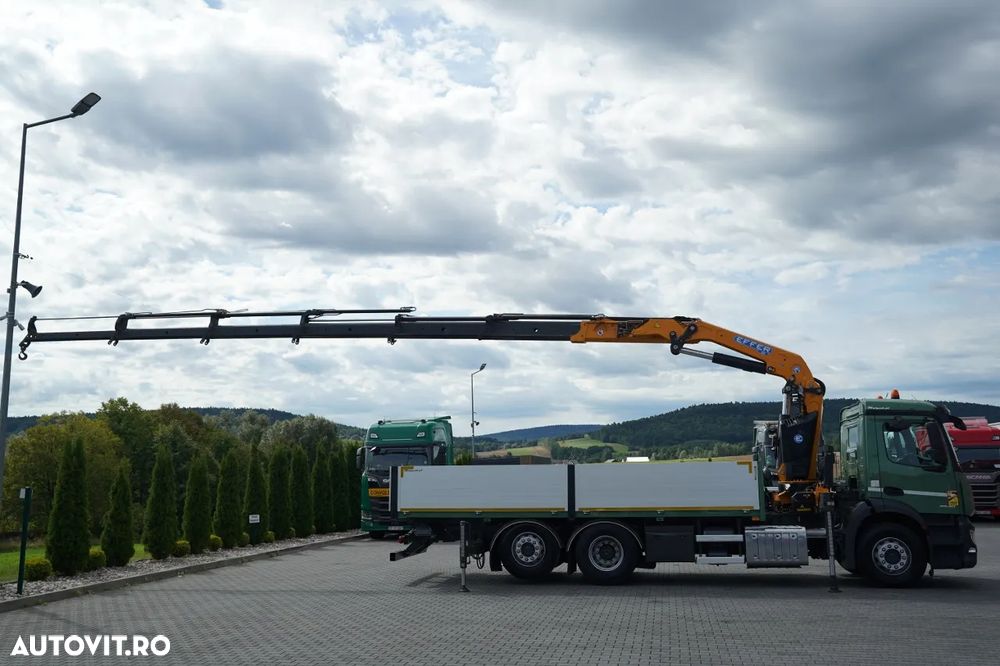 Mercedes-Benz ANTOS 2540 / 6x2 / 6.4 M LIVRARE / MACARA EFFER 265 / MAX. CAPACITATE DE RIDICARE 7.475 KG / TELECOMANDĂ / PUNȚ DE DIRECȚIE - RIDICARE / EURO 6 - 7