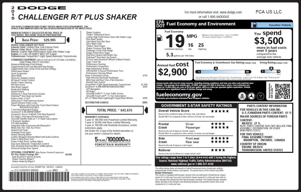 Dodge Challenger Automatik R/T Plus Shaker - 3