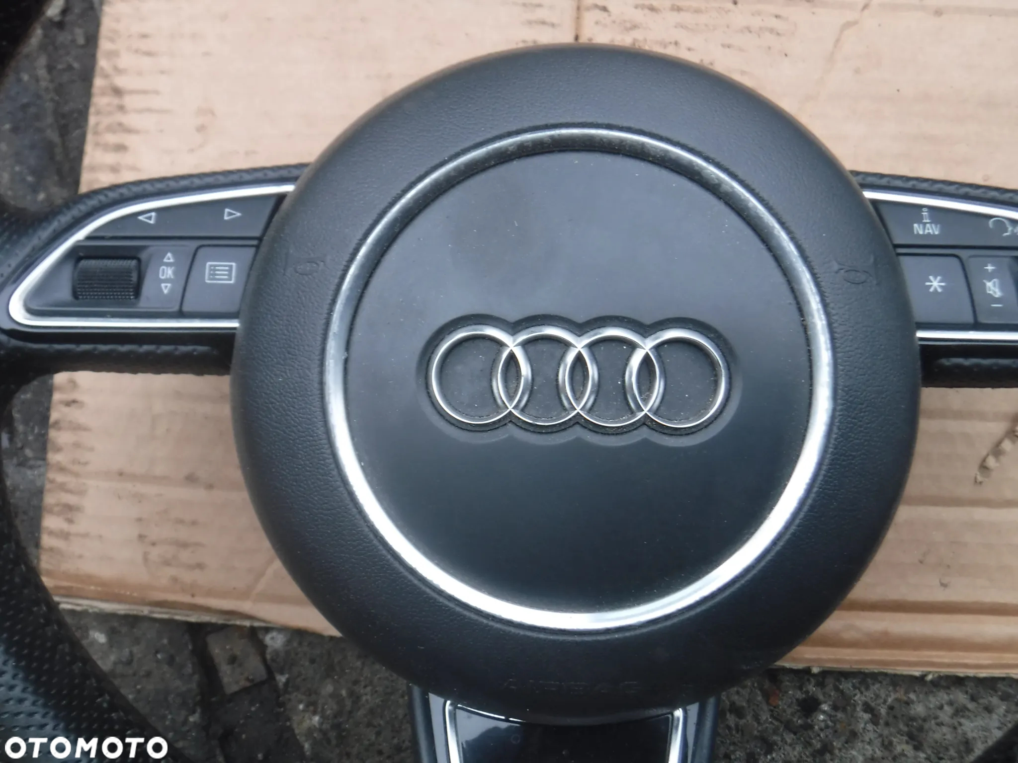 Audi A7 4G A6 C7 A5 8T S5  poduszka kierowcy air bag 4G0880201F kierownica s line sline lopatki stan bdb - 8