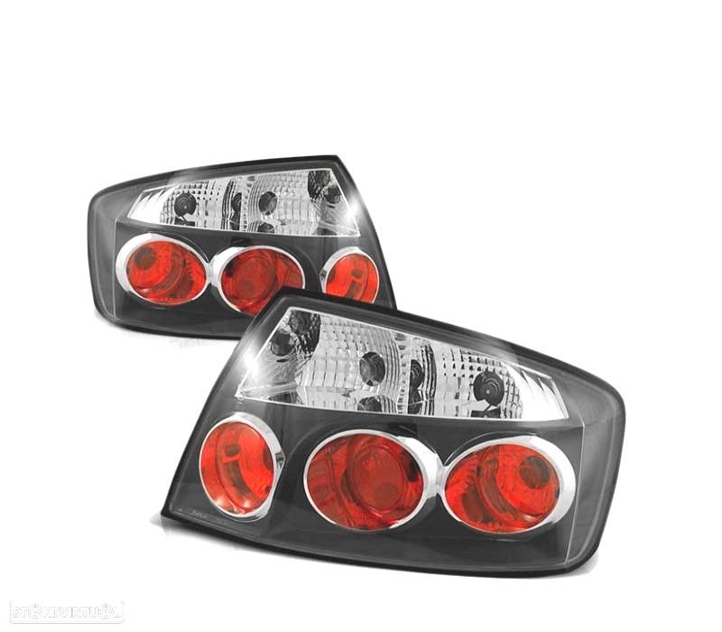 FAROLINS TRASEIRO PEUGEOT 407 SEDAN 04- PRETOS - 1