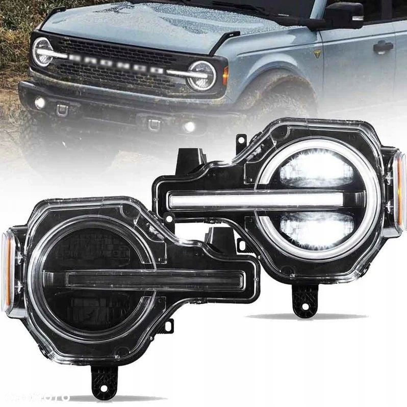 Reflektory Lampy L+R Vland LED Tuning Black Ford Bronco VI mk6 u725 - 4