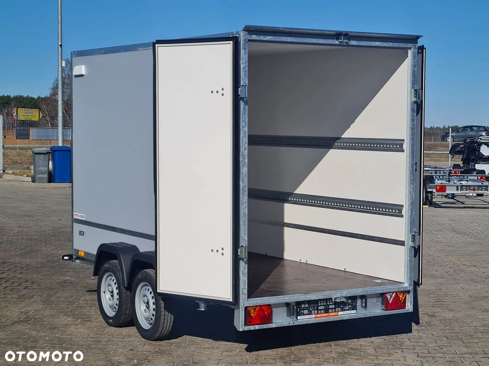 TEMARED Dostawa przyczepa kontener, furgon, box 300x150x180cm DMC 750kg, KATEGORIA B, podpory tylne - 10