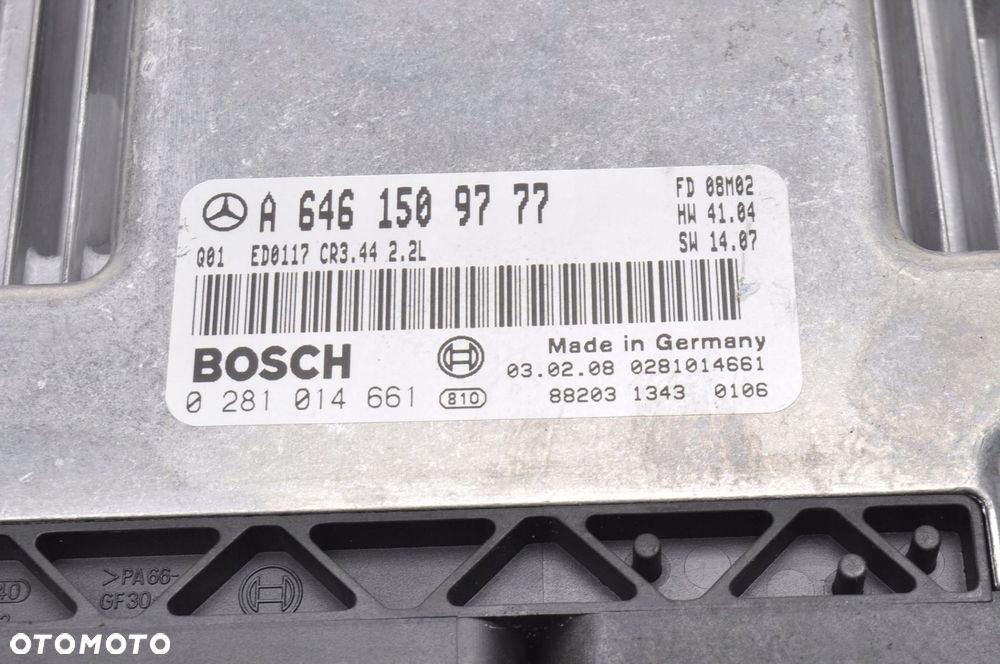 MERCEDES CL203 2.0 KOMPUTER SILNIKA A6461509777 - 2