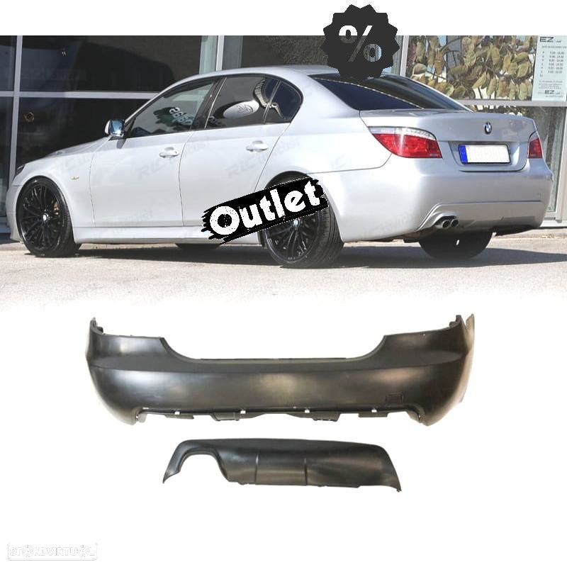 C002139C6 PARÁ-CHOQUES TRASEIRO BMW E60 SEDAN 03-07 COM PDC LOOK M - 1