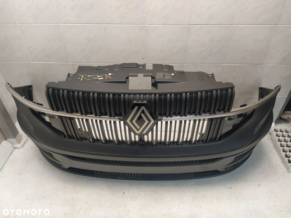 RENAULT MASTER IV V 24- ZDERZAK PRZÓD PRZEDNI GRILL ATRAPA CHŁODNICY 6xPDC HALOGENY KOMPLET NOWY ORYGINAŁ - 7