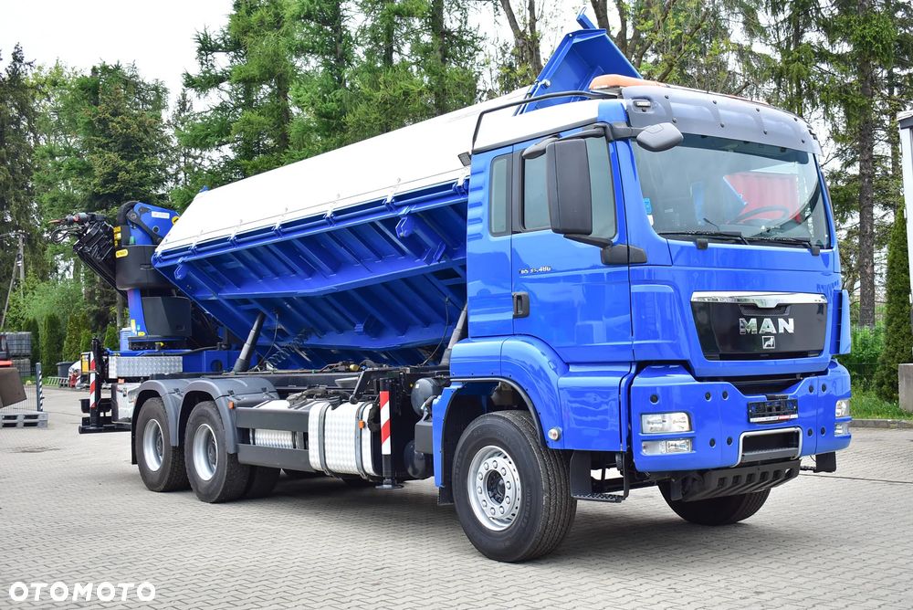 MAN TGS 33.480 6x4 BL Wywrotka 6.70m. + Palfinger PK 23002 SH / 5 i 6 Funkcja/ Rotator/  Retarder/ Pilot/ Kipper/ Kiper/ Crane/ HDS/ Kran/żuraw/ Manipulator / Sprowadzony ! - 30