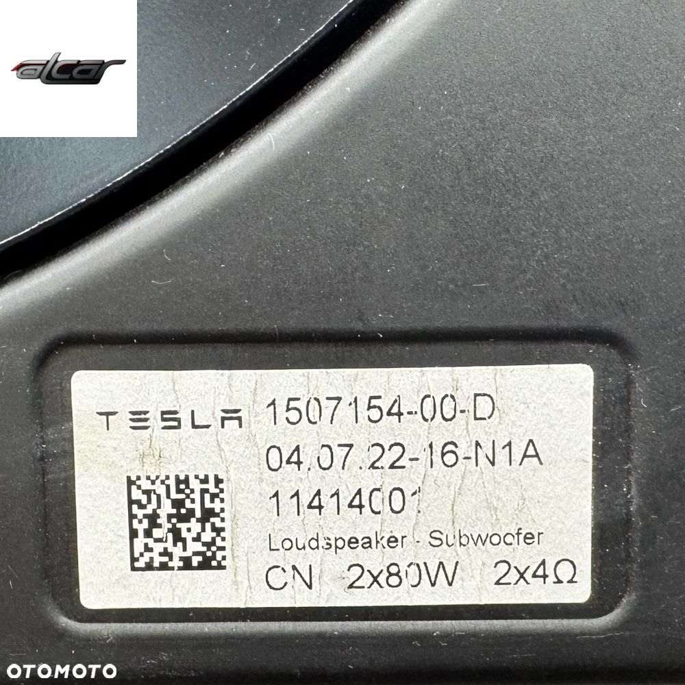 GŁOŚNIK NISKOTONOWY SUBWOOFER TESLA Y 1507154-00-D - 4