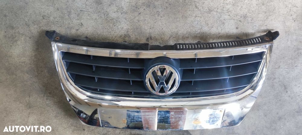 Grila bara fata volkswagen vw touran 1T2 1.9 BLS cromata - 4