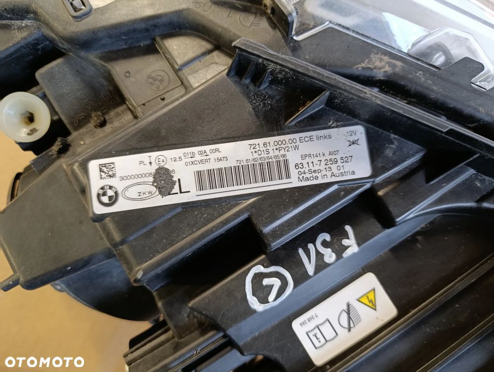 BMW 3 F31 LAMPA LEWA PRZÓD PRZEDNIA XENON SKRĘTNY EUROPA 7259527 - 3