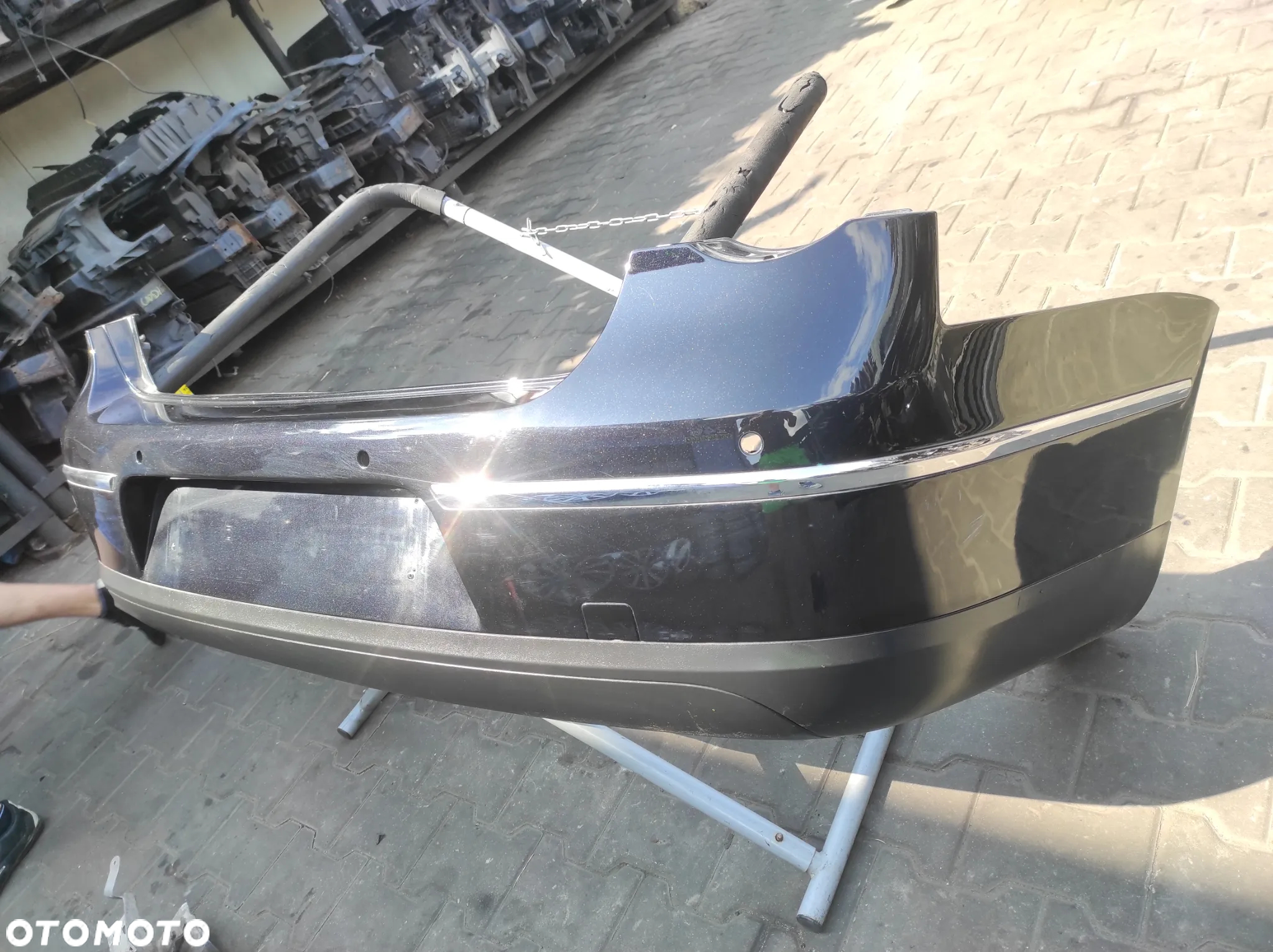 ZDERZAK TYLNY TYŁ VW PASSAT B6 SEDAN CZARNY LC9X WYSYŁKA !!!! - 2