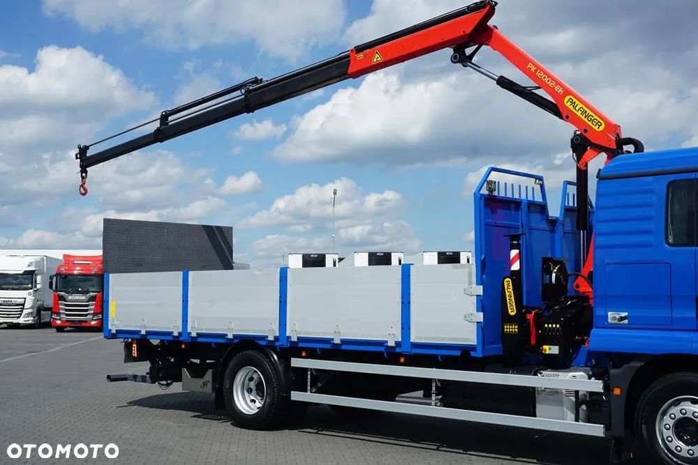 MAN TGM / 18.290  / SKRZYNIOWY + HDS + WINDA / PALFINGER PK 12002 / WYSIĘG 10 M - 28