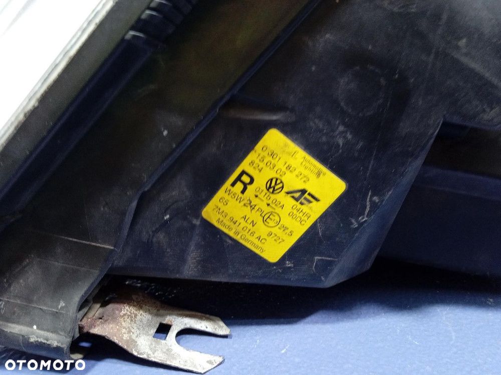VW SHARAN I LIFT REFLEKTOR PRAWY XENON EU 7M3941016AC - 6