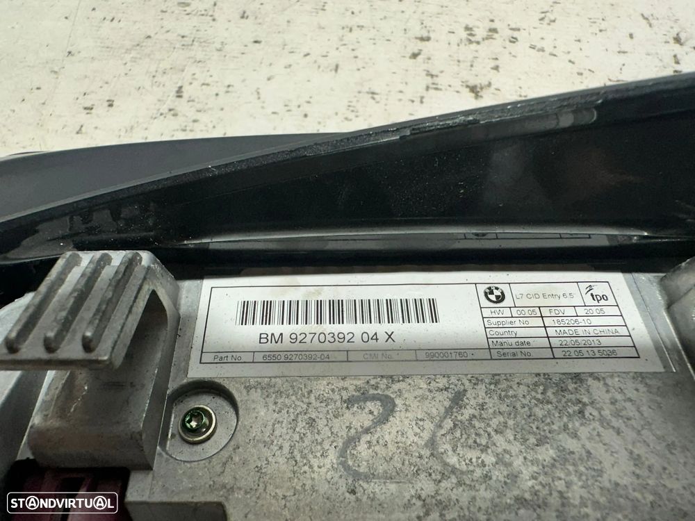 .Display 6.5' Comando Radio iDrive BMW 9270392 2011 - 2023 - 8