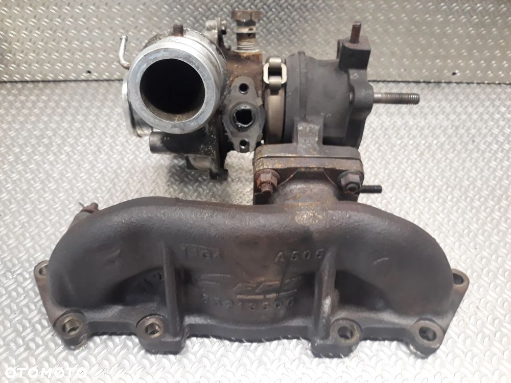 TURBOSPRĘŻARKA FIAT BRAVO II 1,4 T-JET 55222014 + KOLEKTOR WYDECHOWY 55213506 - 3