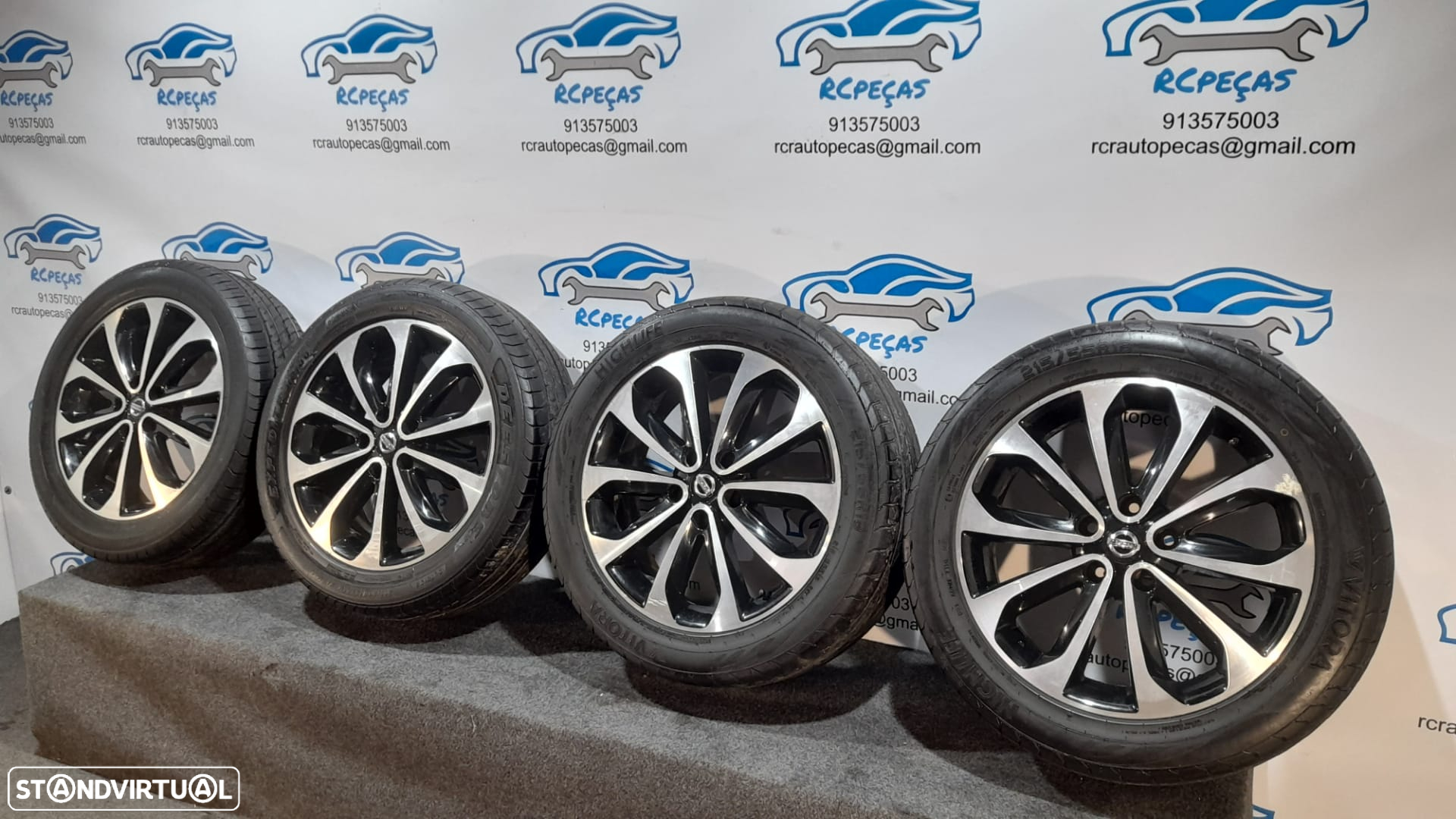 JANTES ORIGINAIS NISSAN QASHQAI TEKNA I 1 MK1 J10 NJ10 JJ10E 18 POLEGADAS 6.5J ET40 5X114.3 JUKE - 4