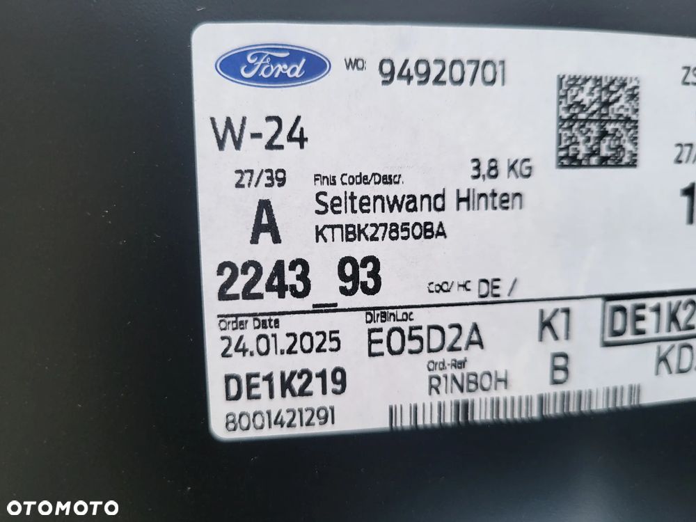 Tylny prawy blotnik ford transit connect 19>23 - 3