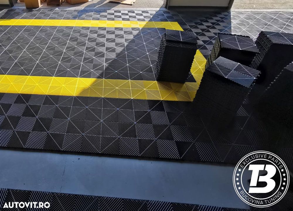 Pardoseala Modulara pentru Garaj si Ateliere Detailing - Galben - 10