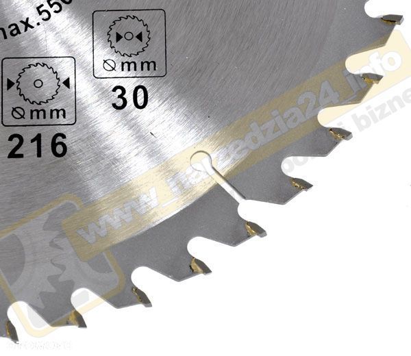 Piła tarczowa do drewna100z śr.350x30 mm tarcza dedra H350100 - 8