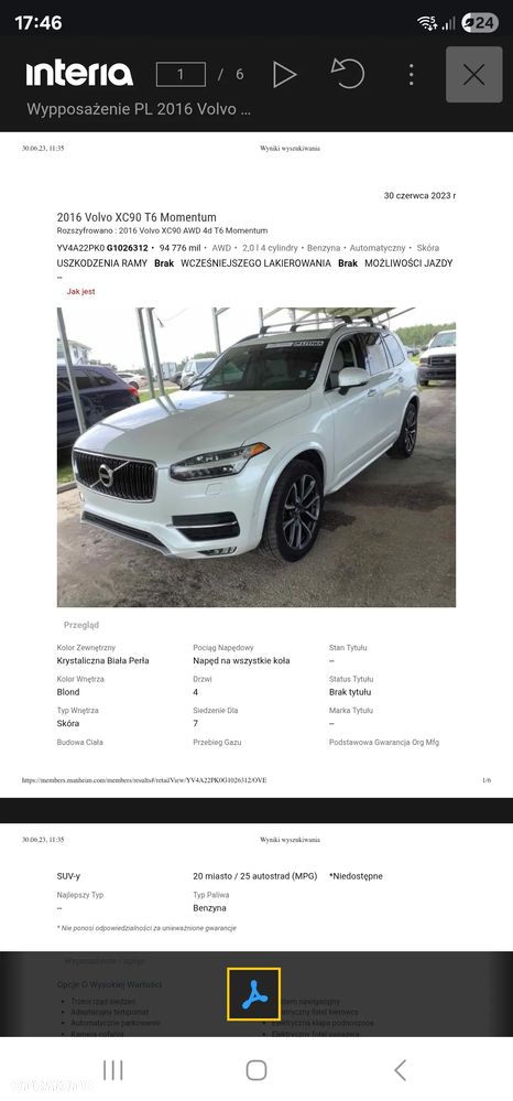 Volvo XC 90 T6 AWD Momentum 7os - 27