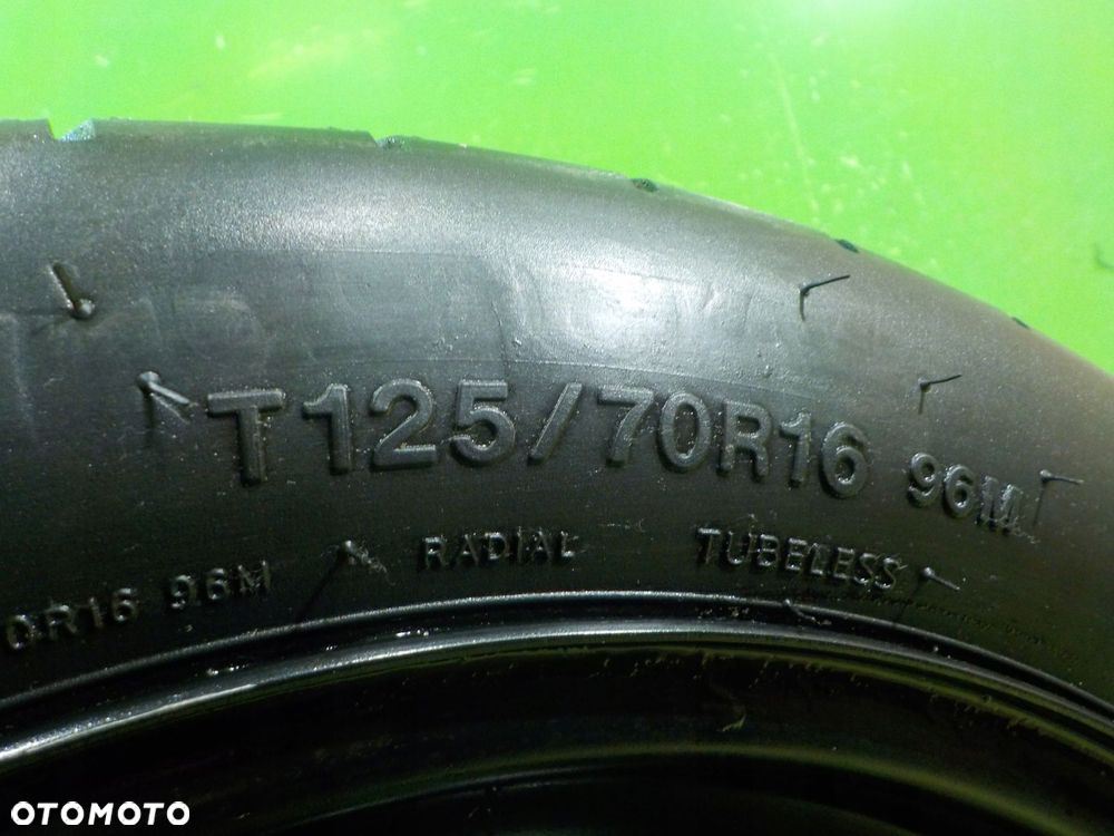 GOLF VI GOLF V A3 8P kolo dojazdowe 125/70/16 5X112 - 4