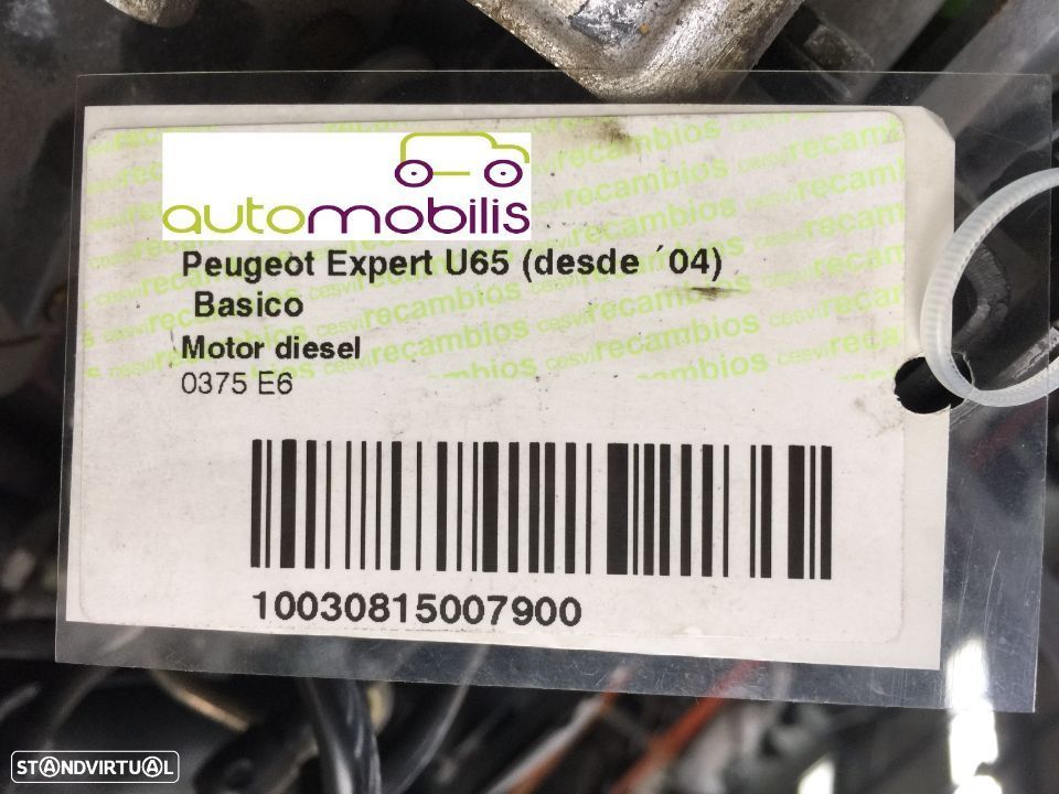Motor Peugeot Expert 2.0Hdi 110Cv de 2004 - Ref: RHZ - NO20190 - 7