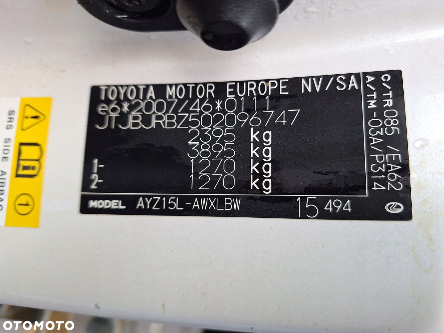 LEXUS NX 1 I LIFT Z1 NX300 NX300H NX200T 14-21 BIAŁE DRZWI PRZÓD LEWE 085 - 4