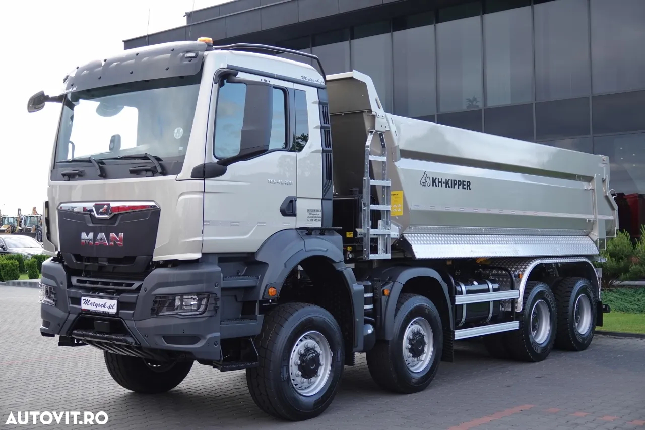 MAN TGS 41.480 / 8X8 / ​​BASCULATOR SPATE / KH-KIPPER / HARDOX / METALIC / 2025 / AUTOMAT / NOU / DISPONIBIL Imediat! - 9