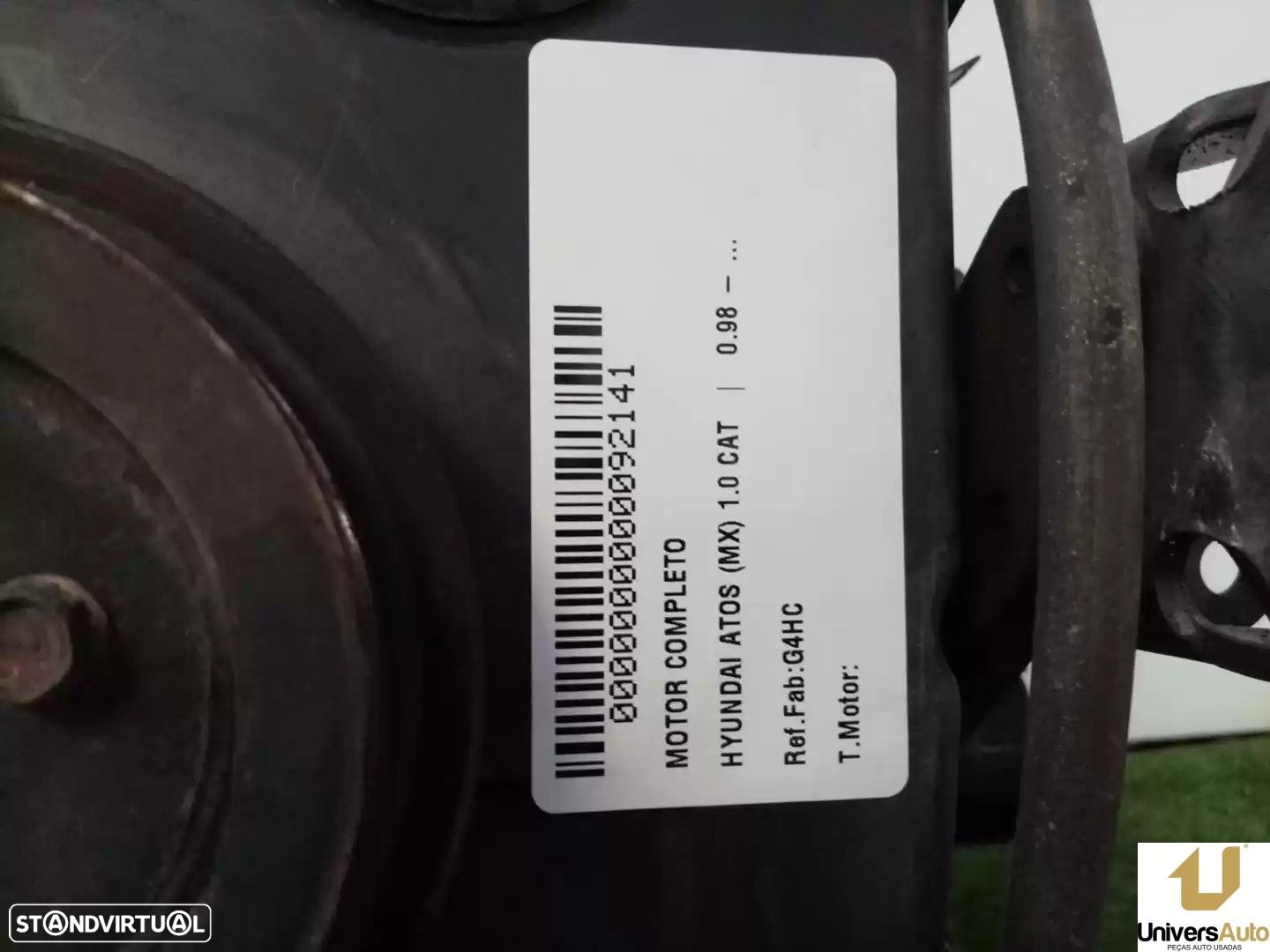 MOTOR COMPLETO HYUNDAI ATOS 1998 -G4HC - 5