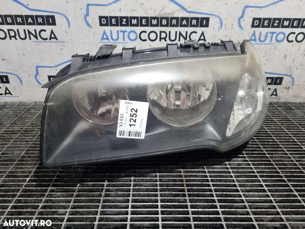 Far Stanga BMW X3 E83 2006 - 2010 SUV 5 Usi (1252) Fara xenon - 1