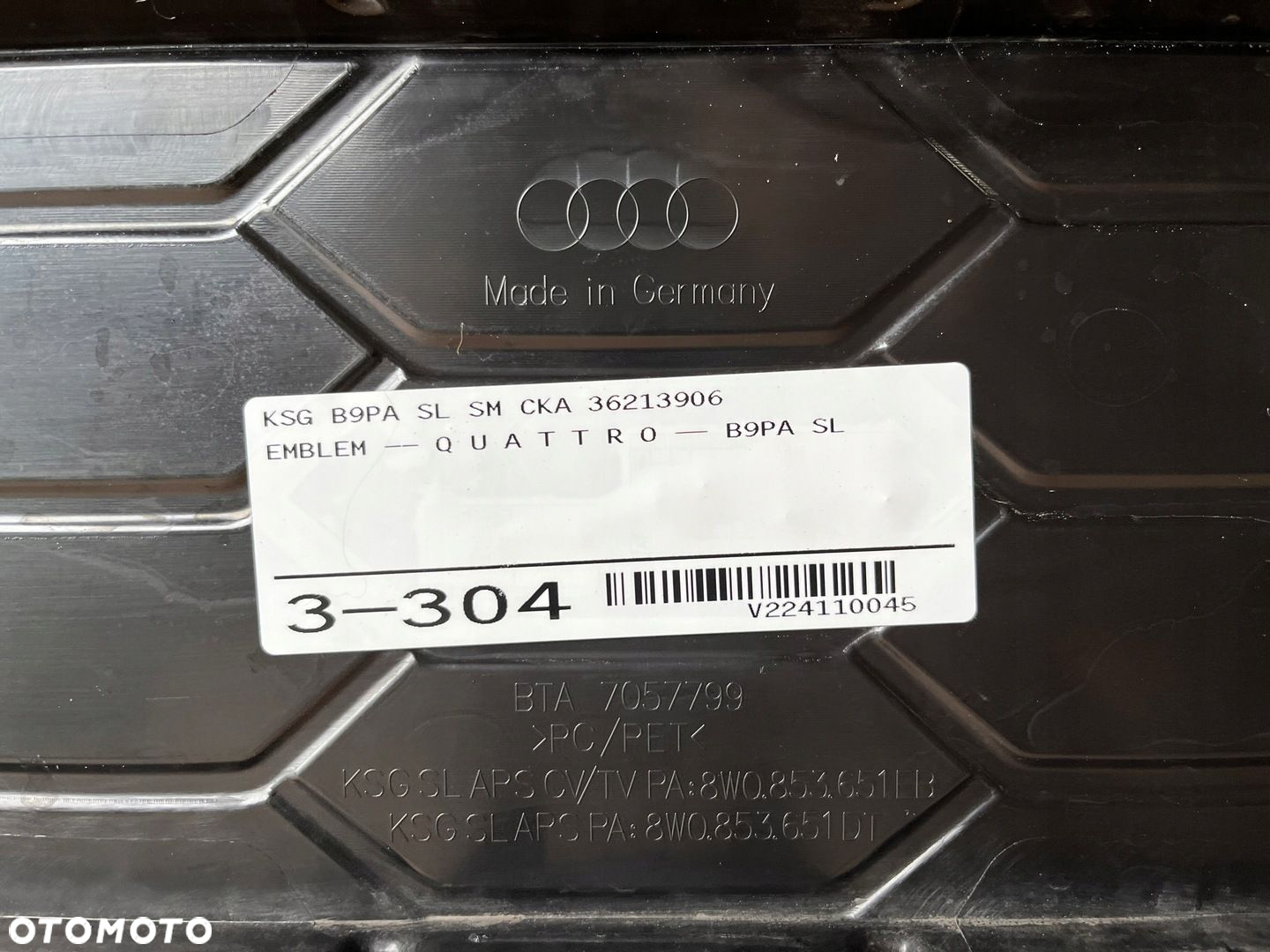 Atrapa chłodnicy grill AUDI A4 B9 lift s line - 8