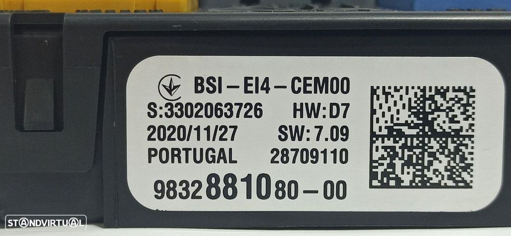 CAIXA DE RELÉS/ FUSÍVEIS PEUGEOT 2008 (P1) ALLURE - 2