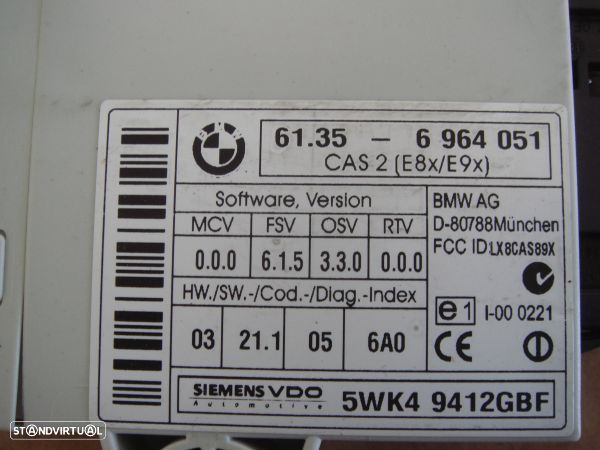 Centralina Do Alarme Anti-Roubo Bmw 1 (E87) - 3
