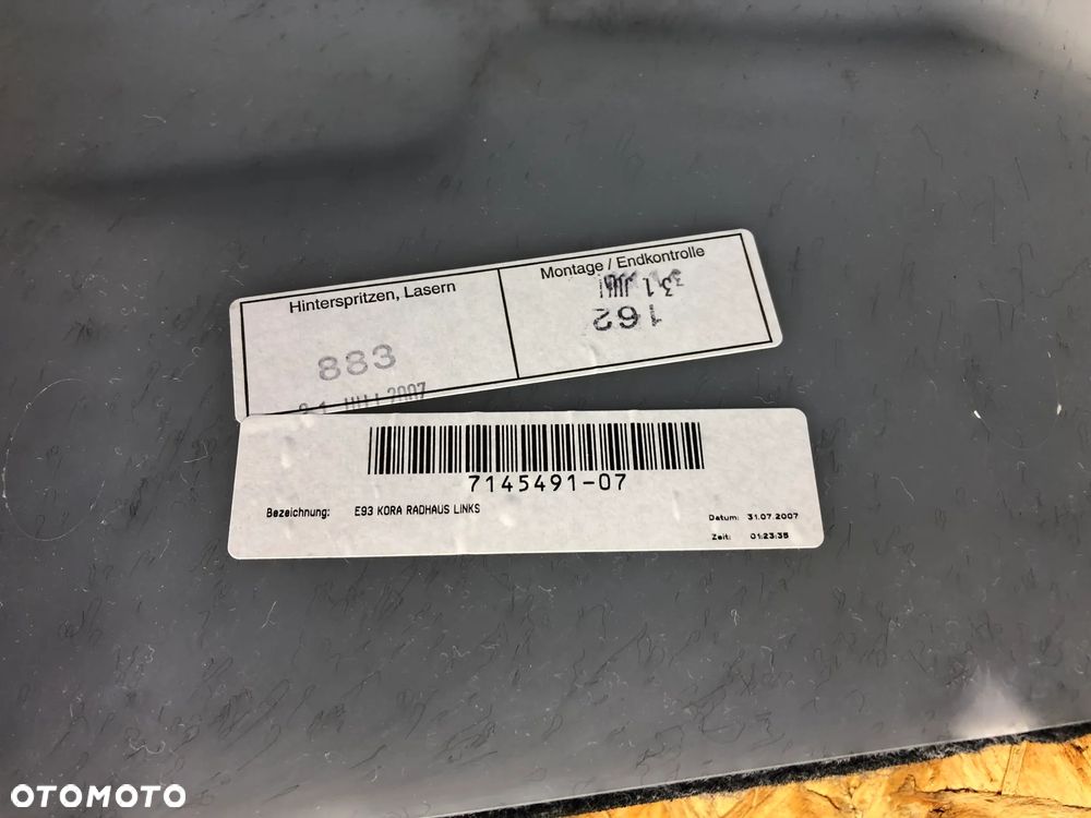 PODŁOGA SCHOWEK BOCZKI BAGAŻNIK BMW E93 - 14