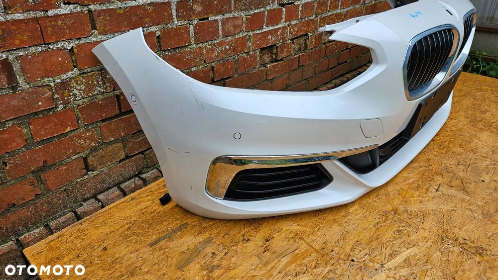 BMW 1 F52 Kompletny zderzak przód pod czujniki parkowania  Zderzak przedni 6x PDC CHROM NOWY 7384645 - 4