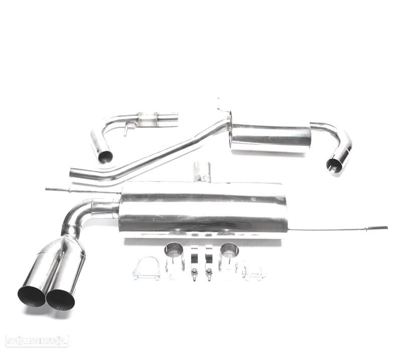 PANELA DE ESCAPE AUDI A3 8P 03-12 DUPLA AÇO - 1