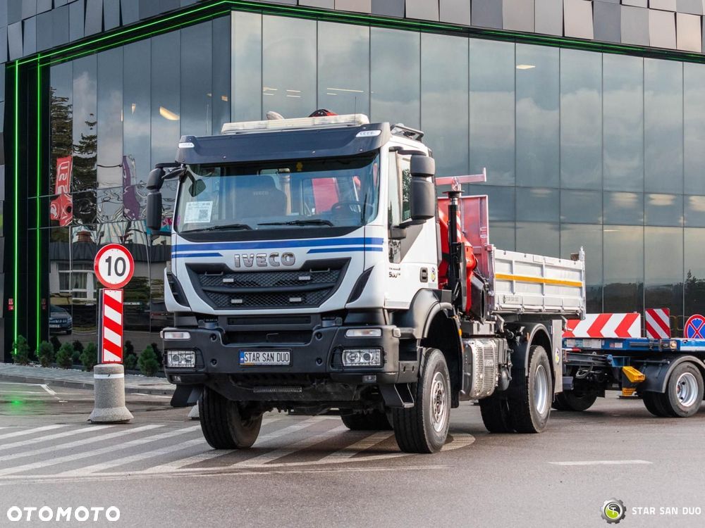 Iveco TRAKKER 450 4x4 PALFINGER PK 23001 EH HDS Żuraw Przyczepa  SCHWARZMÜLLER - 14