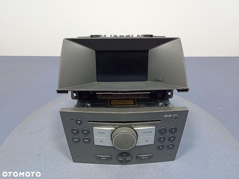 OPEL ASTRA III H RADIO CD30 MP3 WYŚWIETLACZ KOMPLET 13154304 - 1