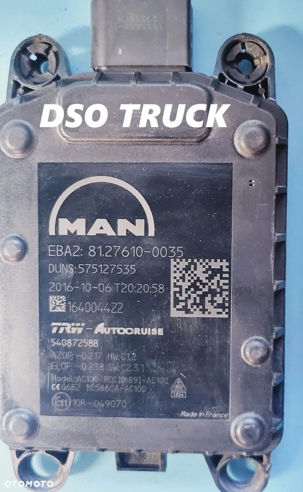 Radar Sensor 81276100037 ZF 54087631C Czujnik Odległości DISTRONIC MAN - 1