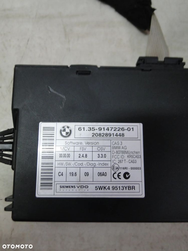 BMW 1 E81 E82 E87 E88 STACYJKA KLUCZYK MODUŁ STEROWNIK CAS 2.0D EUROPA - 7