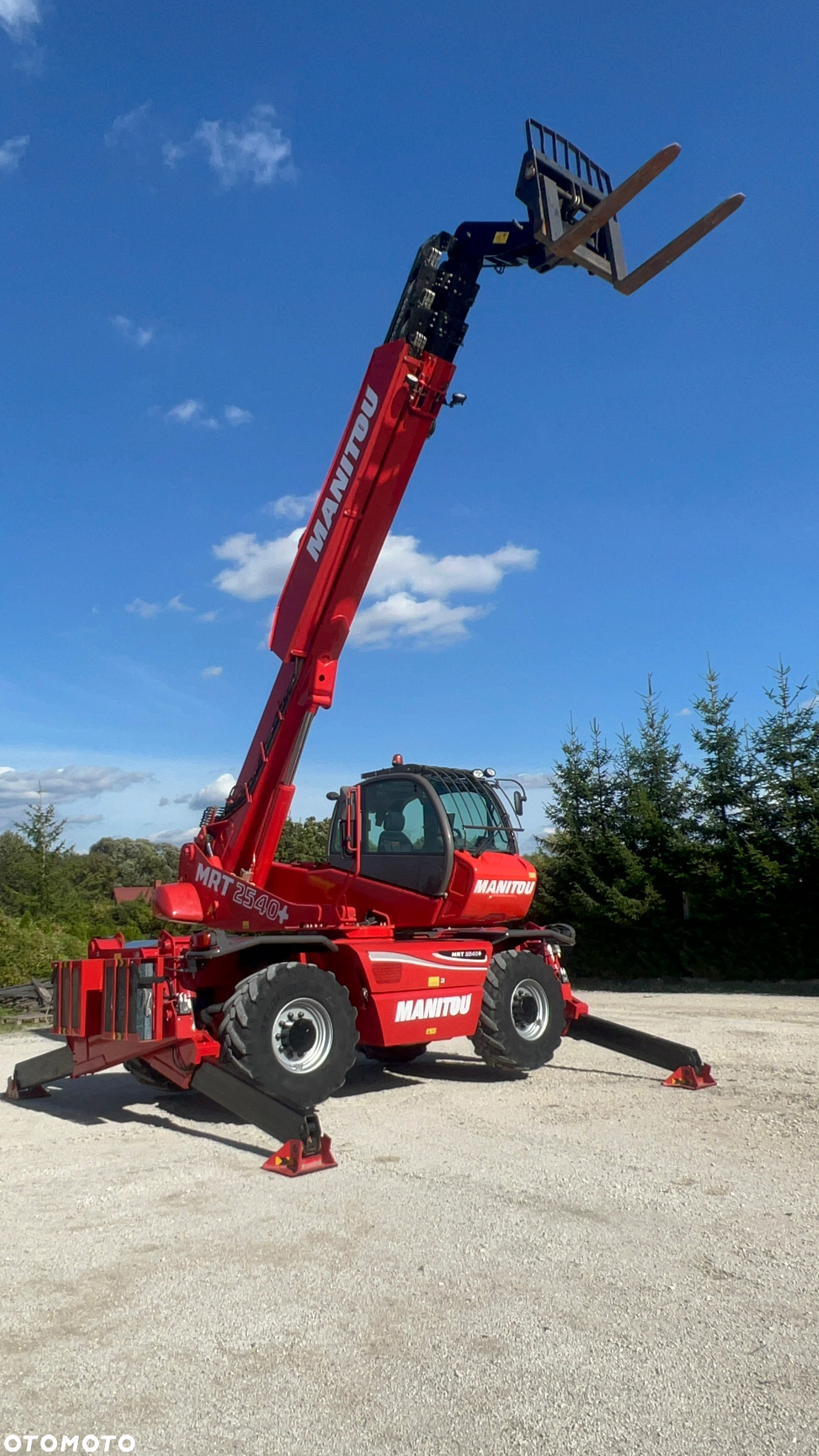 Manitou MANITOU ŁADOWARKA ROTO  widły  Manitou MRT 2540 Privilege Plus PILOT obrotowa 360 dodatkowa hydraulika  2150 2540 1840 2550 wys 24,6m zasięg 17.5 tony silnik MERCEDES opony Michelin 110kw ks.serw 2015r 1 wł manitka roto ładowarka obrotowa - 13