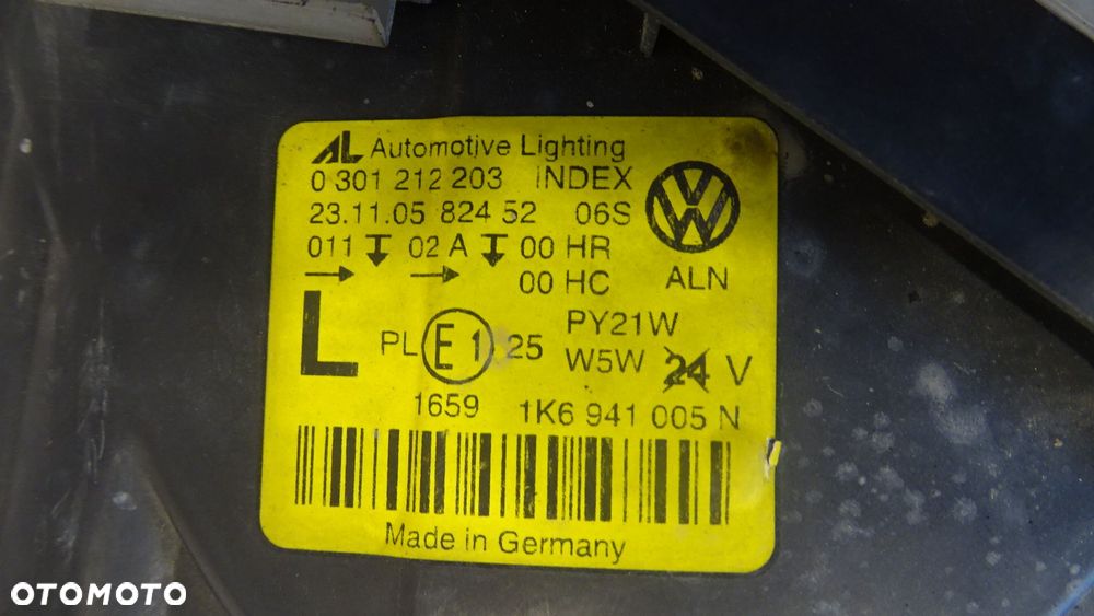 LAMPA LEWA PRZEDNIA VOLKSWAGEN GOLF V 2.0SDI 1K6941005N - 9