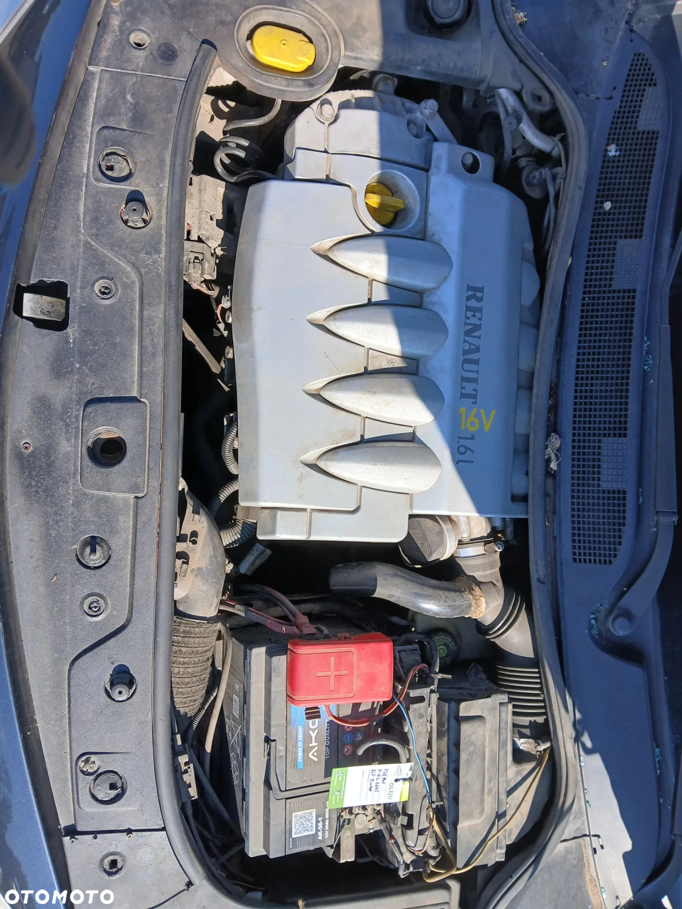 renault megane II 05 R silnik 1.6 16V K4M skrzynia JH3 napęd sanki belka wahacz wahacze zacisk zaciski - 2