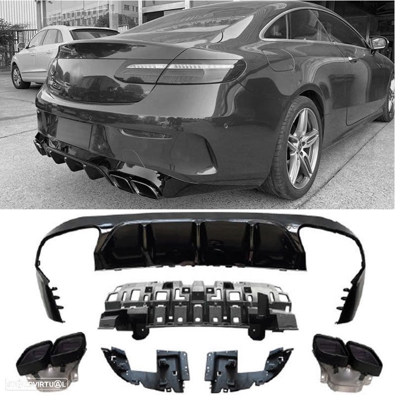 Difusor Traseiro Mercedes E Coupe C238 Look 63 AMG - 2
