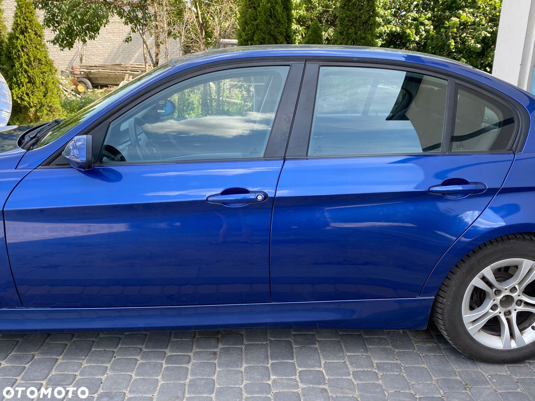 BMW E90 E91 LIFT DRZWI LEWY LEWE TYŁ TYLNE MONTEGOBLAU METALLIC SCHWARZ - 4